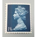 A Great British 1960's 1/6d Greenish-Blue Stamp. Please see photos for conditions. Comes in a