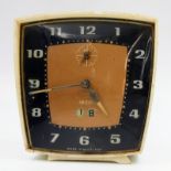 A Rare Vintage Smiths of Scotland Alarm Clock. 10 x 11cm. A/F