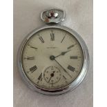 Vintage Ingersoll pocket watch.Working in stop start fashion but will require a service/attention.
