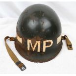 WW2 US M1 Swivel Bale Military Police Helmet