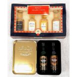 A SELECTION OF 6 FINE HIGHLAND WHISKEY MINATURES TO INCLUDE A GLENFIDDICH SPEACIAL RESERVE AND A