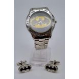A BATMAN, gents, stainless steel watch, in excellent condition and perfect working order with new
