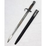 Hooked Quillion 1907 Pattern Bayonet Dated 1911. Maker Enfield. Unit Marked to the Surrey