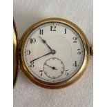 Vintage gold plated DENNISON STAR FULL HUNTER POCKET WATCH.Full working order.Beautiful condition.