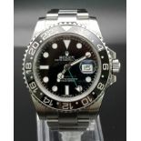 A gents, ROLEX Oyster perpetual, Date, GMT Master II, watch, in very good condition and working