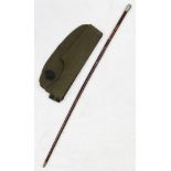 WW1 Royal Flying Corps Officers Side Cap and Cane. The cane has the R.F.C logo.