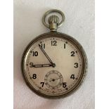 Military World War II POCKET WATCH. Military marking showing GS/TP 073812. Full working order.