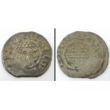 A Henry III Silver Hammered One Penny Coin. 1216-1272. Canterbury mint. 1.32g. Please see photos for