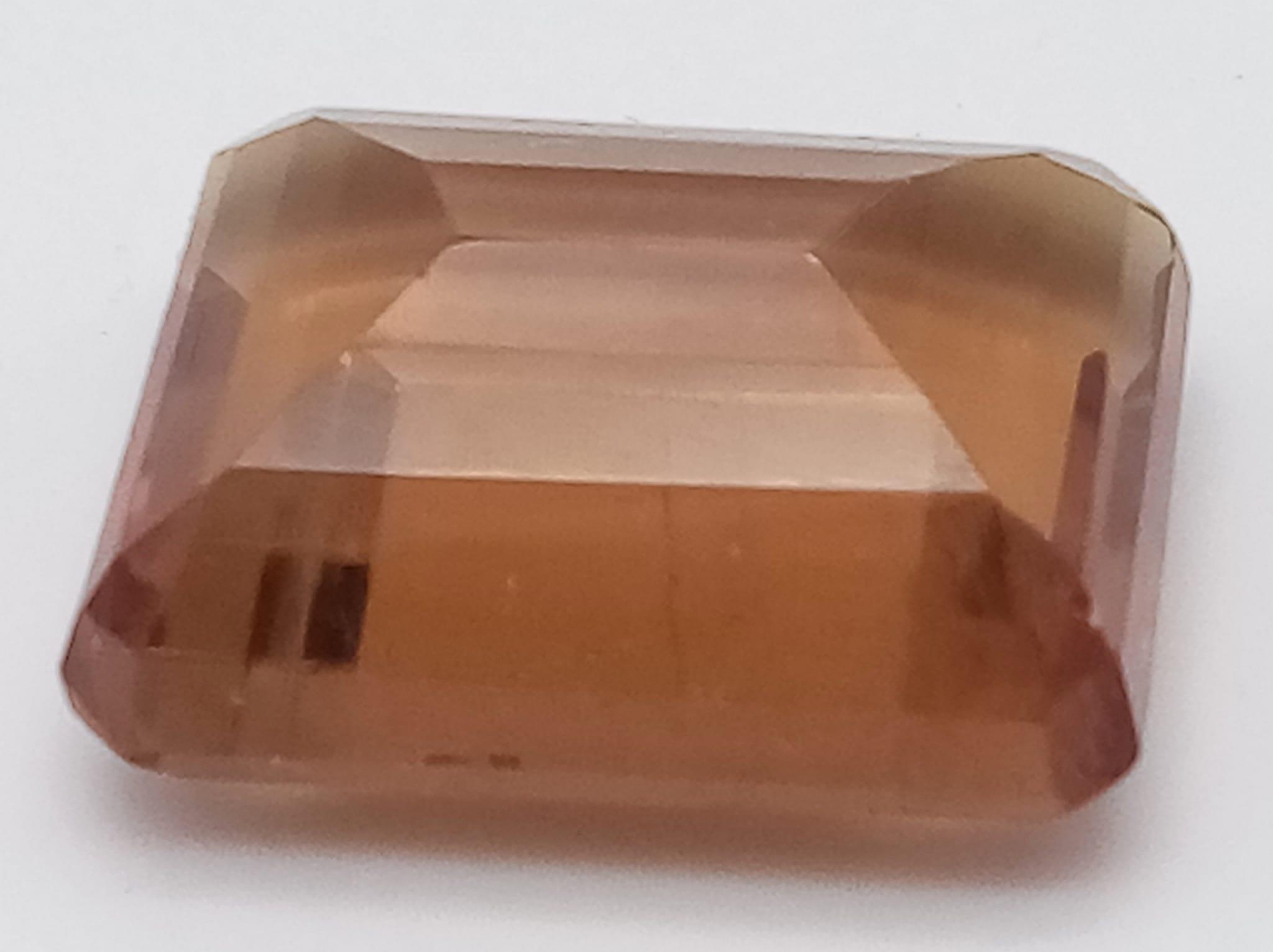 A very rare and highly collectable ZULTANITE (40 carats), emerald cut, with amazing colour - Image 2 of 4