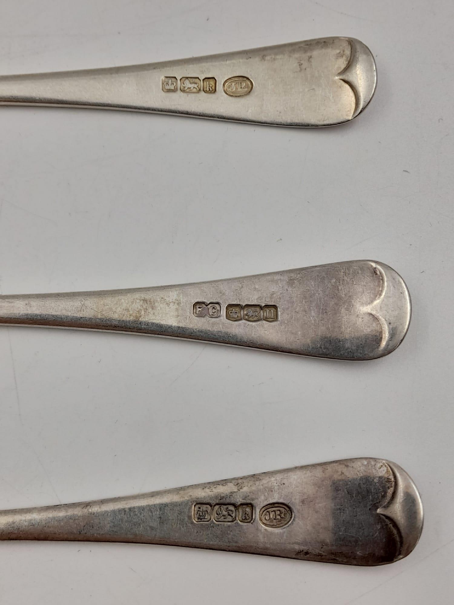 A Selection of Vintage and Antique Eight Silver Spoons. 264g total weight. - Image 4 of 6