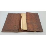 As Original Boer War Period Leather Personnel Wallet Containing The Royal Artillery Account Book and