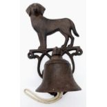 A VINTAGE DOGGY BELL WITH LOUD AND CLEAR RING 25 X 14cms a/f