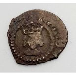 A Henry VIII Silver Hammered Half Penny Coin. 1509-26. 0.36g. Please see photos for conditions. A/F.