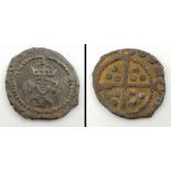 A Henry VII Silver Hammered Half Penny Coin. London mint. 1485-1509. 0.44g. Please see photos for