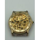 Gentlemans ACCURIST AUTOMATIC SKELETON WRISTWATCH. Full working order, having skeleton front and