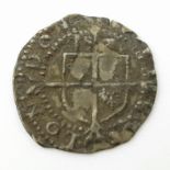 An Elizabeth I Silvered Hammered Three Farthing Coin. 1561-1577. 0.36g. Please see photos for