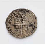 An Elizabeth I Silver Hammered Three Pence Coin. 1563. Smaller fan. 1.39g. Please see photos for