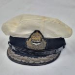 An Original WW1 Captains Royal Naval Air Service Cap.
