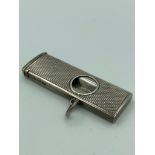 Vintage SILVER CIGAR CUTTER having clear Hallmark for Cohen and Charles Birmingham 1963.