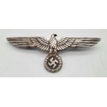 3rd Reich Kriegsmarine Tropical Whites Breast Eagle. Maker: Assmann