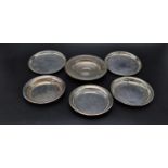 An Early Collection of Four Solid Silver Dishes - Plus Two Christofle Dishes. 6 in total. 219g total