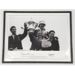 A Spurs Limited Edition (21/75) Maurice Norman and Peter Baker Signed Print - Taken at the