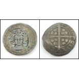 An Edward III Silver Hammered One Penny Coin. 1351-52. Durham mint. Please see photos for