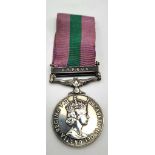 General Service Medal 1918-62 with Cyprus Bar. Awarded to 23422333 Signalman A.Dakin Royal Signals