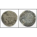 A Henry VI Rosette-Mascle Silver Hammered Penny. Calais mint. 1430 - 1431. Please see photos for