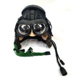 1965 Dated Cold War Period Russian Mig Pilots Under Helmet with goggles and ear phones. Near mint