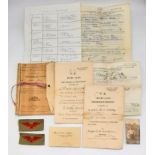 Part 1-Boer War A Very Rare Parcel of Original Boer War Documents and Badges relating to Sergeant