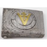 WW2 French Resistance Trophy Buckle made from a German Soldiers Buckle.