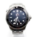 GENTS OMEGA SEAMASTER PROFESSIONAL WATCH WITH BLACK DIAL STAINLESS STEEL BRACELET 42MM 9039