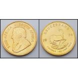 A 22K Gold 1974 Krugerrand Coin. 1oz. 34g. 30mm diameter.