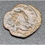 An Ancient Roman Emperor Tetricus Silver Double Denarius Coin. 2.95g. Please see photos for