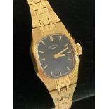 Vintage 1950/60?s ladies ROTARY bracelet wristwatch in gold tone. Manual winding. Full working