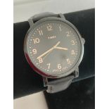 Gentlemans TIMEX quartz wristwatch model Indiglo WR 30 M,Having extremely large oversized black face