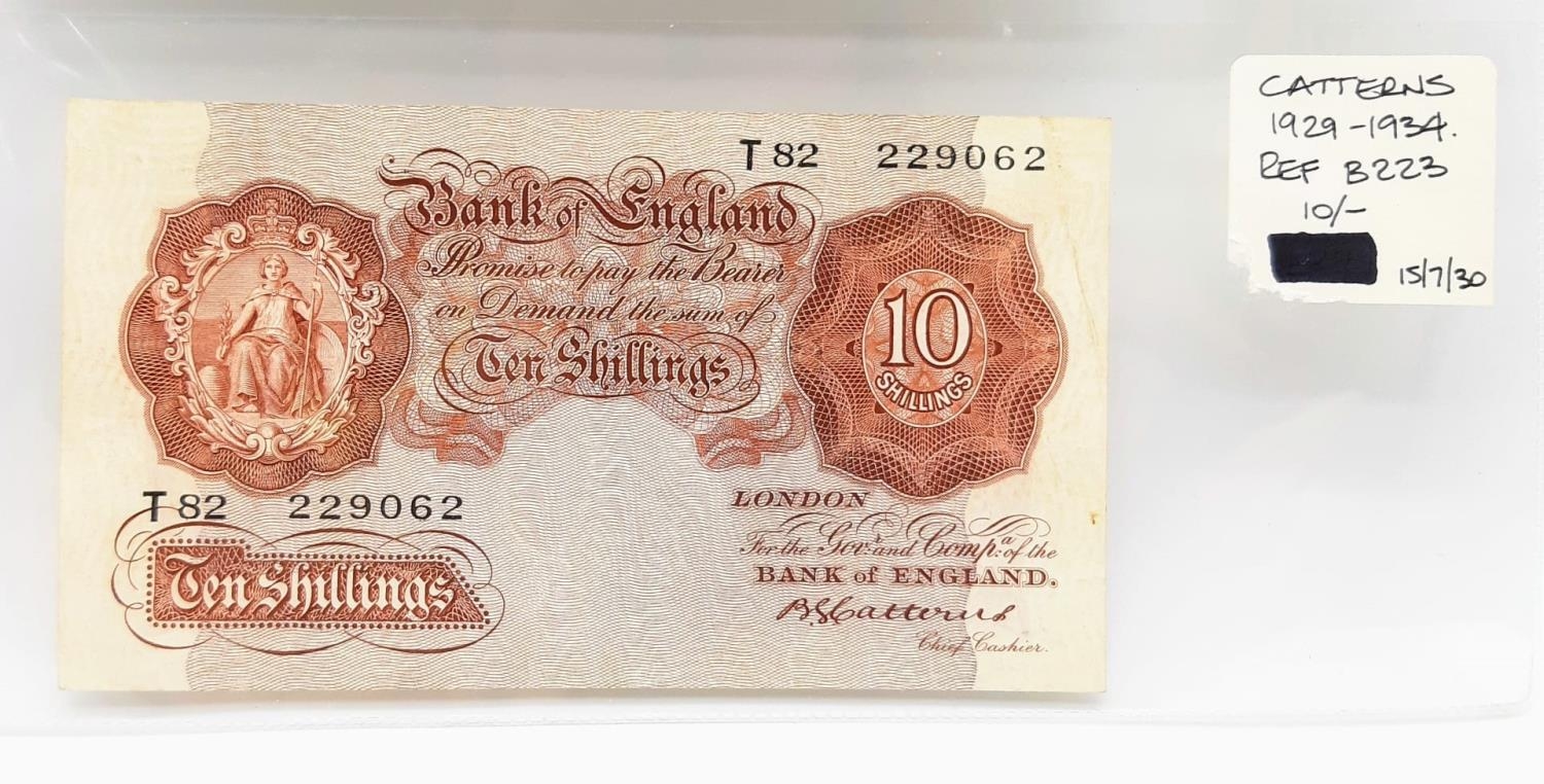 Two Catterns £1 Notes - Plus one Catterns Ten Shilling Note. All 1929-34 Era. Please see photos - Image 4 of 5