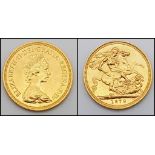 A 22K Gold 1979 Full Sovereign Coin. 8g.