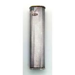 A Wonderful Vintage Dunhill Silver Plate Lighter. In good condition but a/f. 7cm.