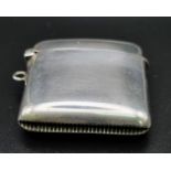 An Antique Silver Vesta Case. Hallmarks for Birmingham 1913. Makers mark of H.V. Pitney and Co. 4 x4