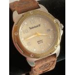 Gentlemans TIMBERLAND wristwatch having second hand and date window with luminous hands.Water