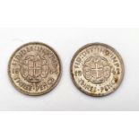 Two Scarce Silver George VI (1942 and 1944) Colonial Threepence Coins. Please see photos for