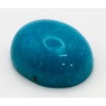 50 Ct Cabochon Turquoise, Oval Shape, GLI Certified