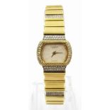 A ROBERGE OF GENEVA LADIES 18CT GOLD AND DIAMOND COCKTAIL WATCH. 20 X 14MM