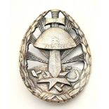 WW2 Slovakian Russian Front Silver Grade Russian Front Badge. (they fought alongside the Germans)