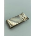 Vintage SILVER money clip with hallmark for Birmingham 1993.