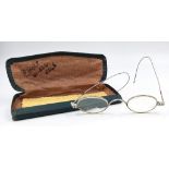 A Vintage Possibly Antique Pair of Spectacles From Curry and Paxton Opticians - The supplier of