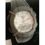 CASIO HD 600 divers watch,White face model. Multi function with rubber strap. Full working order.