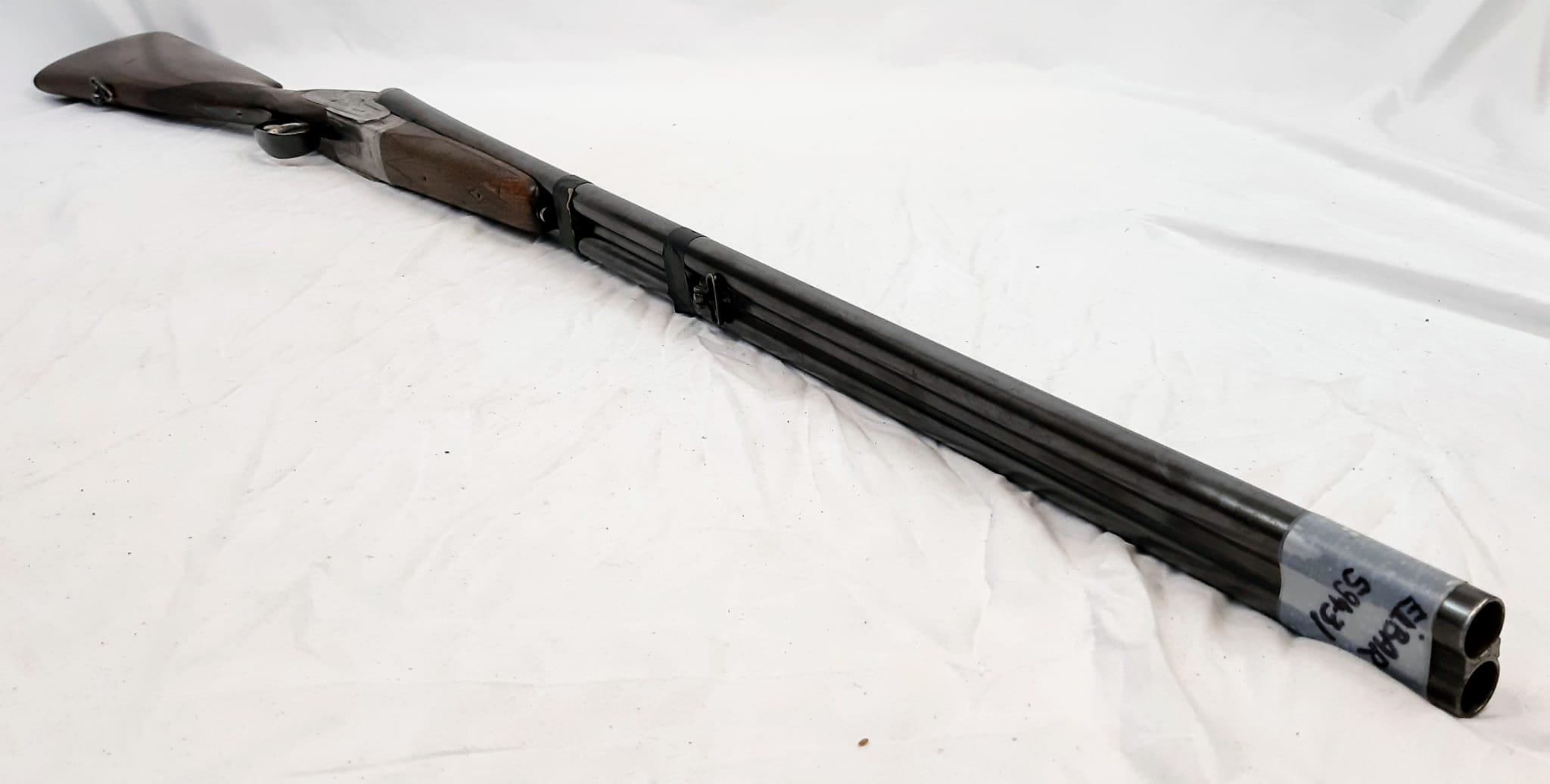 A Deactivated Eibar Double-Barrelled Side-Lock Shotgun. 16 bore calibre with a 31.75 inch barrel - Image 5 of 16